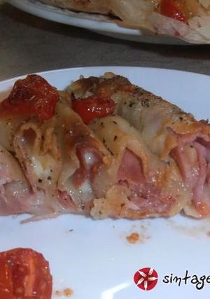 Φωτογραφία της συνταγής Πσσστ! Τι λέτε για μια pizza που …“την κάνει γυριστή”;
