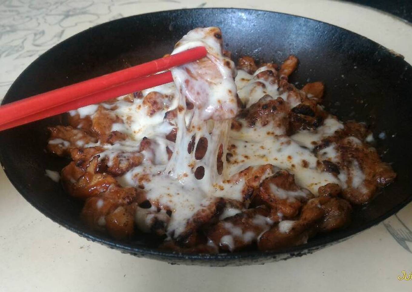 Pork BBQ mozarella