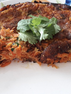 Una foto de Tortilla de zanahorias