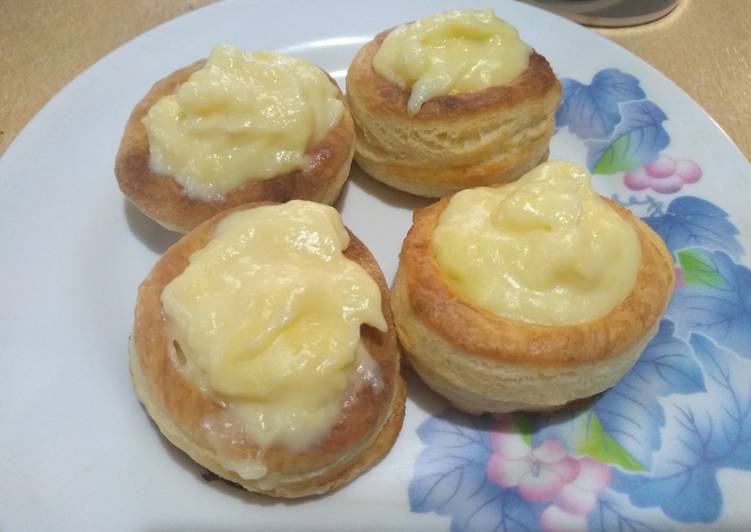 Vol-au-vents de crema pastelera!
