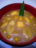 Kolak Candil, pisang, tape singkong