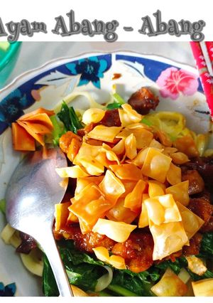 Foto resep Mie Ayam Abang - abang 😄
