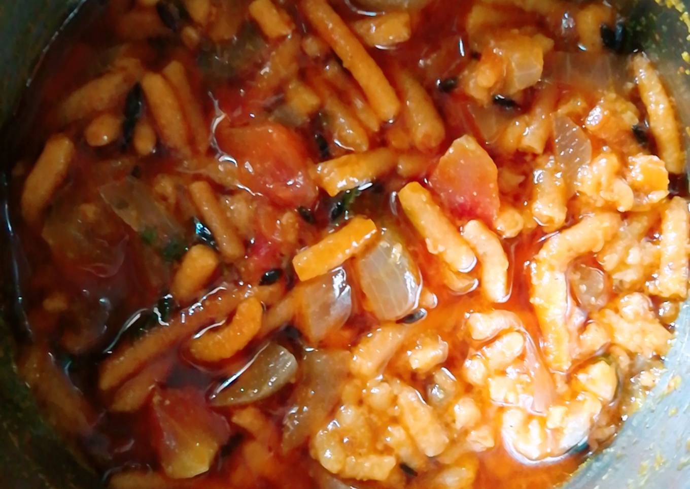 Sev ki sabji / chutney