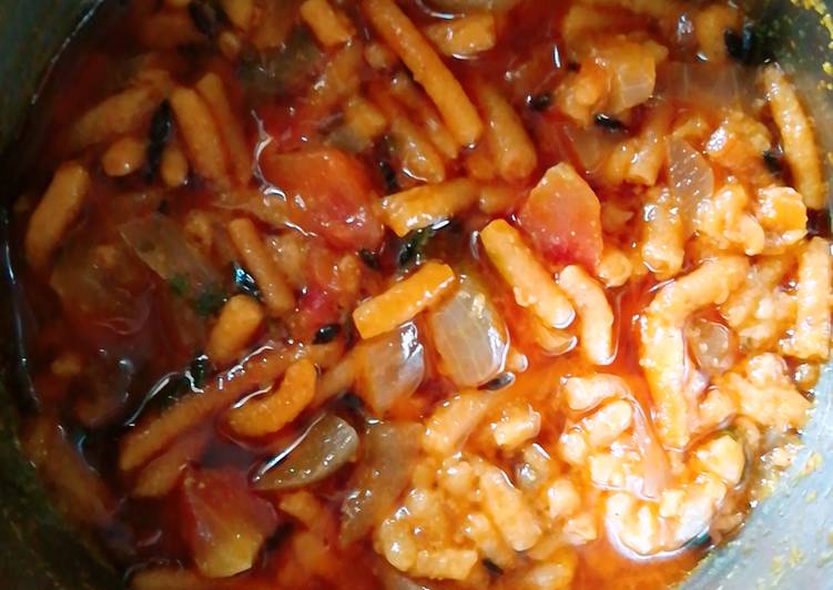 Steps to Make Ultimate Sev ki sabji / chutney