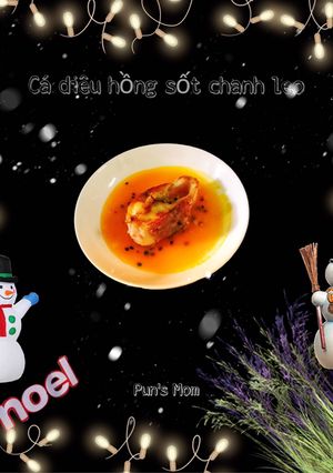 Hình của món Cá diêu hồng sốt chanh leo.