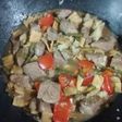 Wok de vegetales, cerdo y pasta