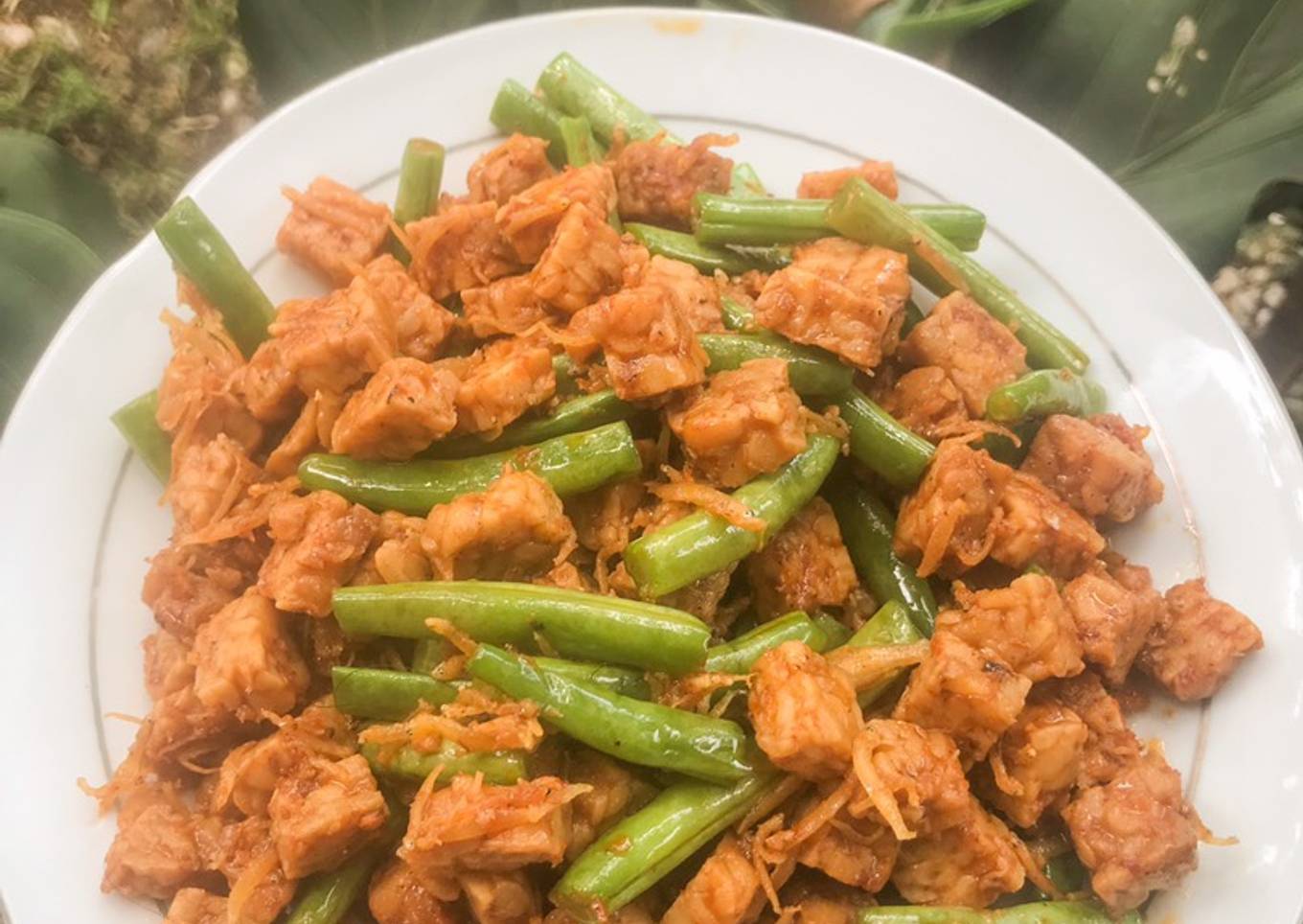 Balado tempe buncis ikan teri