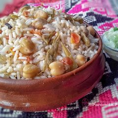 A picture of Chole Fried Rice.
