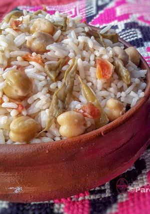 A picture of Chole Fried Rice.