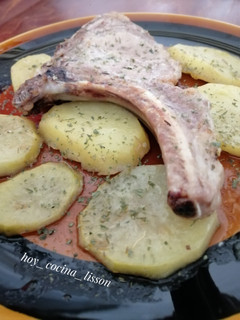 Una foto de Chuletas de cerdo al horno