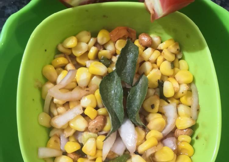 Steps to Make Corn capsicum salad in 16 Minutes for Family