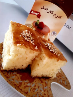 عکسی از دستور کیک خیس کاراملی