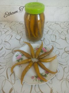 عکسی از دستور ✔ ترشی فلفل سبز ✔