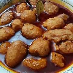 A picture of Kashmiri Dum Aloo.