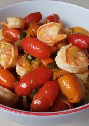 Foto resep Tumis Udang kulit Melinjo
