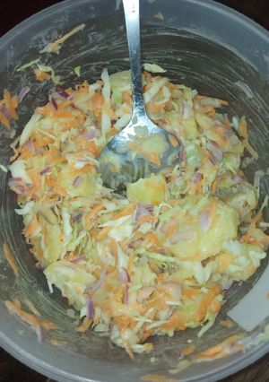 A picture of Simple potato coleslaw.