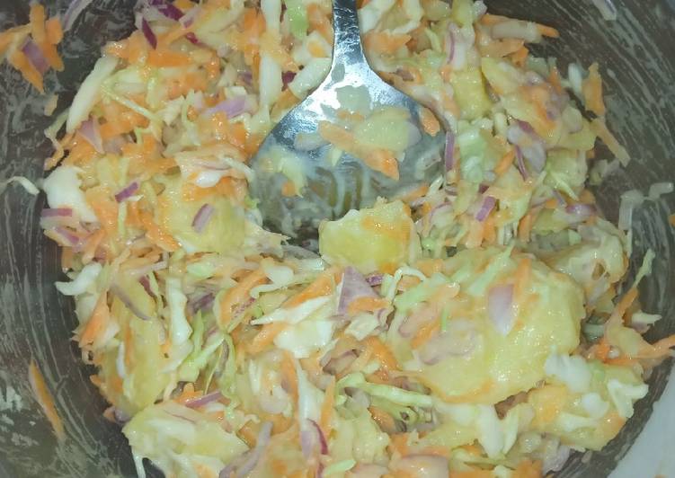 Simple potato coleslaw