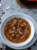 Sopa de Tomate con Gambitas y Chirlas