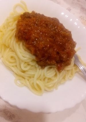 صورة لوصفة اسباغيتي بصوص البولونيز