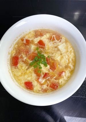 Hình của món Canh cà chua trứng.