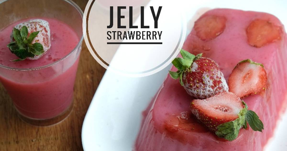 Resipi Jelly Strawberry Konnyaku oleh Nur Nadiah Cookpad
