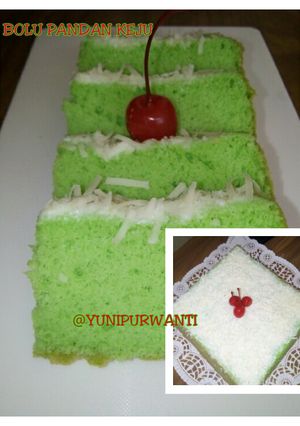 Foto resep Bolu pandan keju