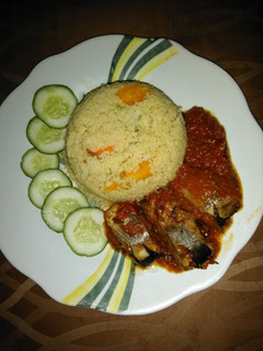 A picture of Cous cous da miyar kifi.