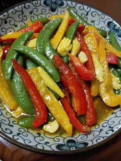 咖哩醬炒甜豆 的食譜成品照片