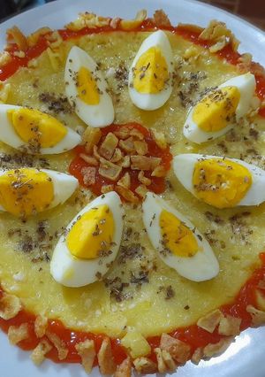 Foto resep Omelete Telur Bawang Putih Tabur Oregano