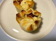 Una foto di pasta sfoglia aglio