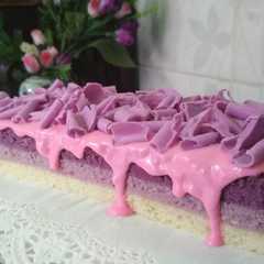 Bolu Lapis Taro Kukus রেসিপির প্রধান ছবি