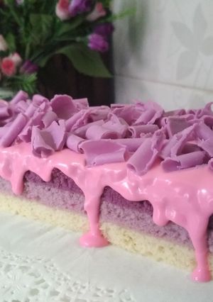 Foto resep Bolu Lapis Taro Kukus
