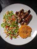 Salad with lemon dressing