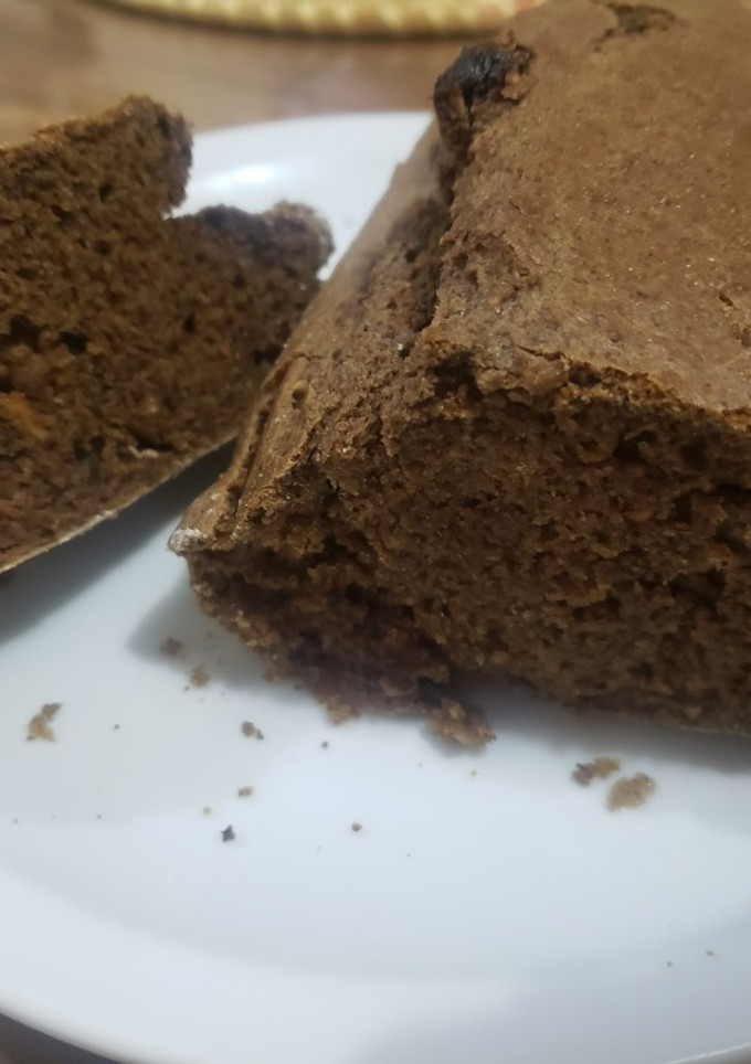 Una foto de Budín de cacao con sobrante de leche de almendras tostadas