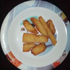 Deep fried ugali for breakfast A picture of Deep fried ugali for breakfast.