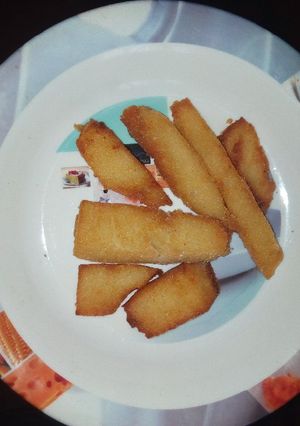 A picture of Deep fried ugali for breakfast.