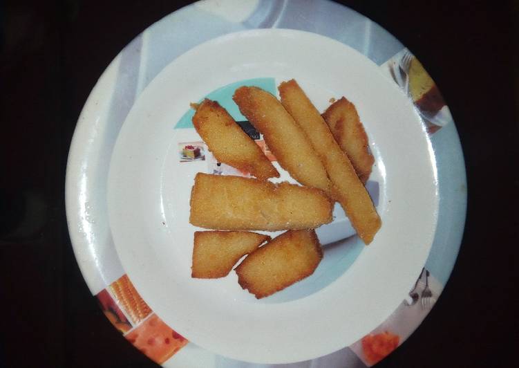 Deep fried ugali for breakfast