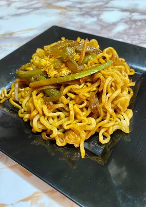 Una foto de Fideos salteados