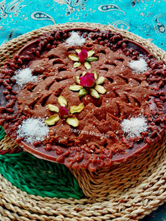 عکسی از دستور حلوا آرد نخودچی و ارده