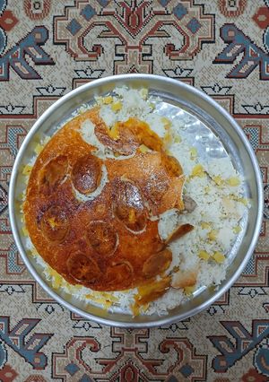 عکسی از دستور مرغ لا برنجی به سبک ننه طلا