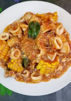Foto resep Cumi Telur Saos Padang