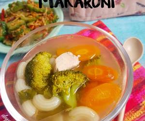 Cara Cepat Sup Ayam Makaroni Nikmat Lezat