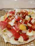 Ceviche de surimi con mango