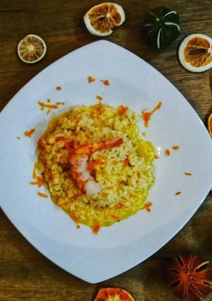 Foto di Risotto arancia e gamberi