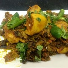 Karelay gosht(chicken) A picture of Karelay gosht(chicken).
