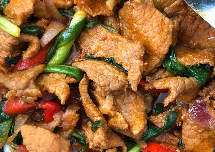 Bagaimana memasak Daging tumis korea hot pepper sauce yang Enak