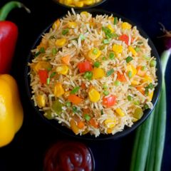 A picture of Corn fried rice.