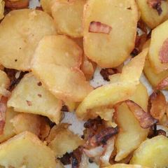 Saute potatoes with onions A picture of Saute potatoes with onions.