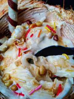 A picture of Coconut ice-cream dessert (fusion recipe)♥.