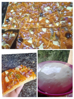 صورة لوصفة بيتزا كاري تاع زمان 🍕 pizza carré